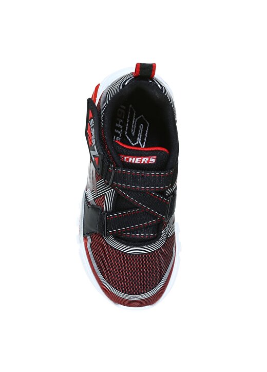 Skechers 90543L Flex-Glow Siyah - Kırmızı Erkek Çocuk Yürüyüş Ayakkabısı 4