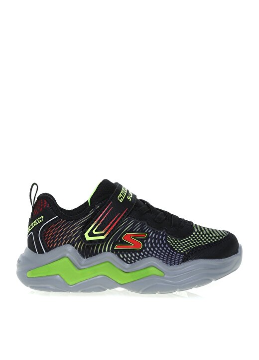 Skechers 400125N Bklm Erupters Iv Siyah - Yeşil Erkek Çocuk Yürüyüş Ayakkabısı 1