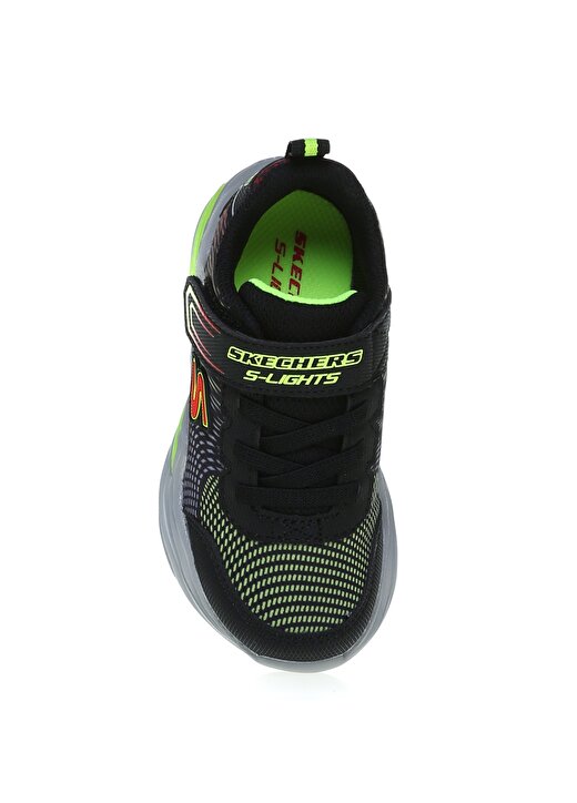 Skechers 400125N Bklm Erupters Iv Siyah - Yeşil Erkek Çocuk Yürüyüş Ayakkabısı 4