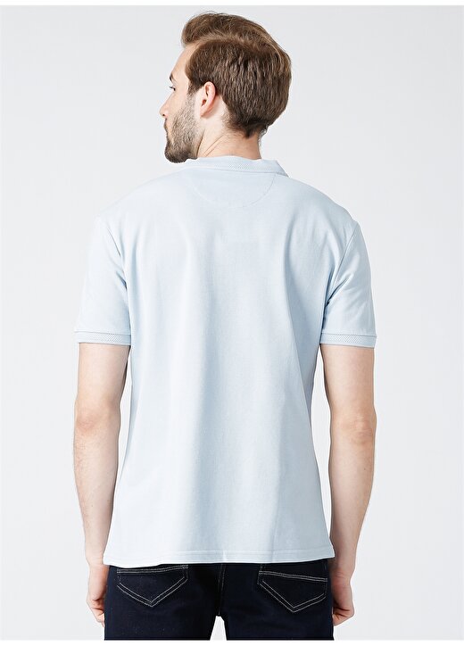 Fabrika Comfort Polo Yaka Mavi Erkek T-Shirt 4