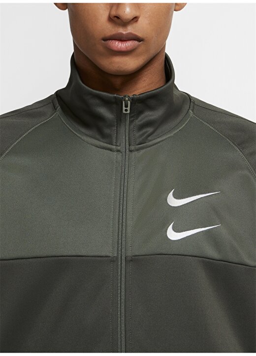 Nike CU3893-380 M NSW Swoosh Pk Yeşil Zip Erkek Ceket 2