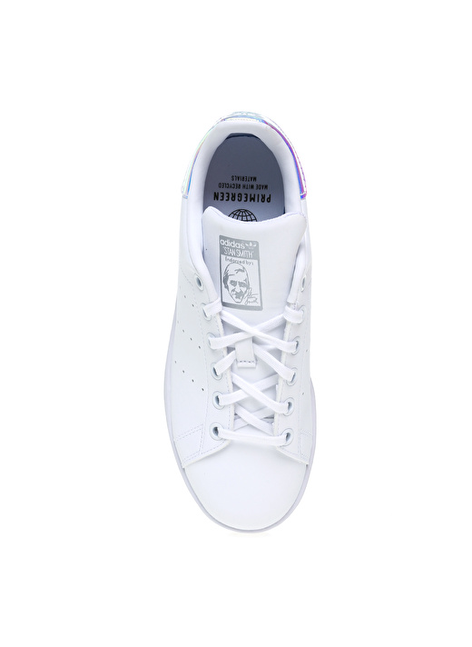 adidas Beyaz - Gümüş Kız Çocuk Yürüyüş Ayakkabısı FX7521 STAN SMITH J  4