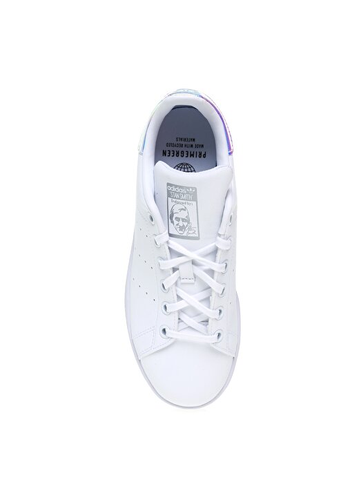 Adidas Beyaz - Gümüş Kız Çocuk Yürüyüş Ayakkabısı FX7521 STAN SMITH J 4