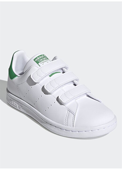 Adidas Beyaz - Yeşil Erkek Çocuk Yürüyüş Ayakkabısı FX7534 STAN SMITH CF C 2