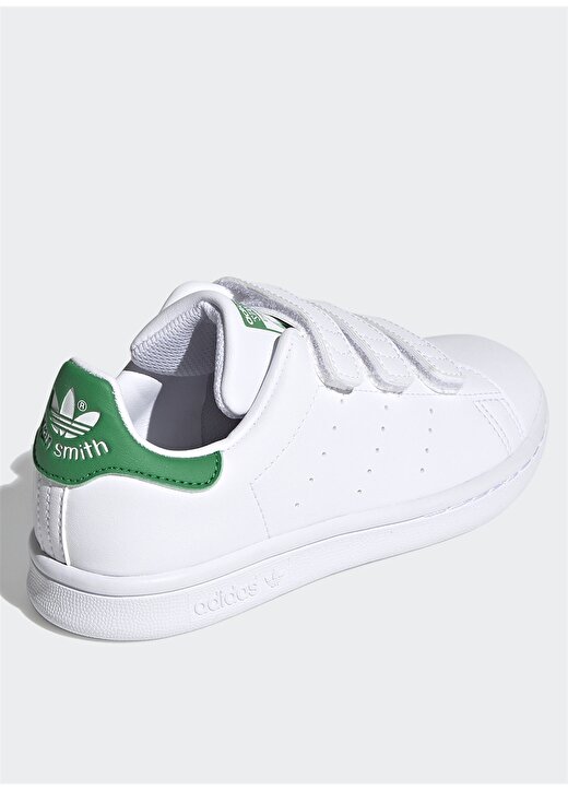Adidas Beyaz - Yeşil Erkek Çocuk Yürüyüş Ayakkabısı FX7534 STAN SMITH CF C 4