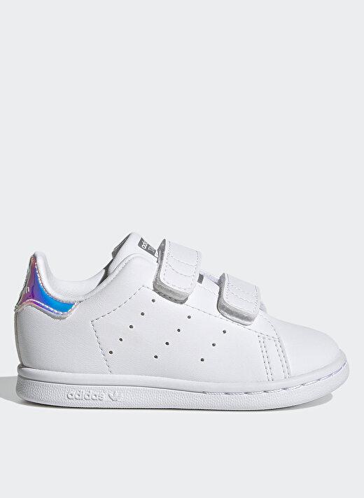 adidas Beyaz - Gümüş Kadın Bebek Yürüyüş Ayakkabısı FX7537 STAN SMITH     1