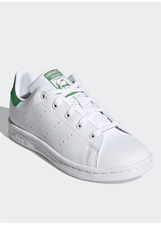 Adidas Beyaz - Yeşil Erkek Çocuk Yürüyüş Ayakkabısı FX7524 STAN SMITH C 2