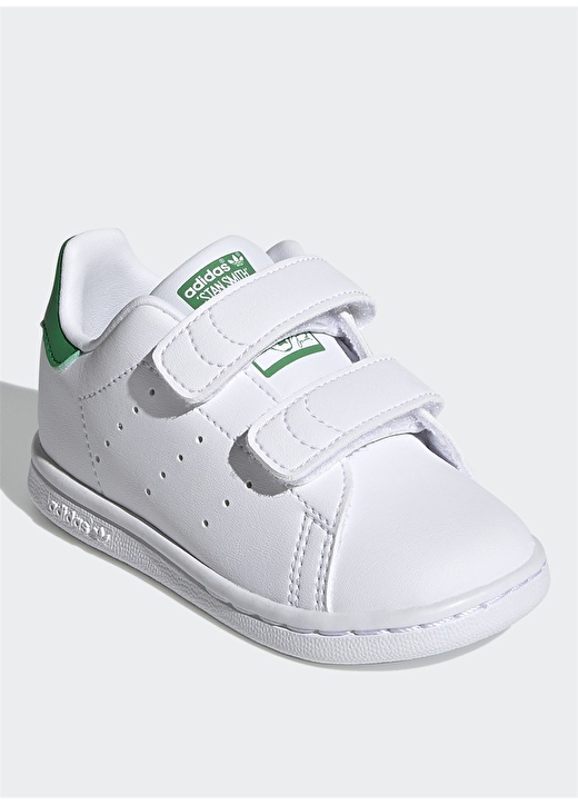 Adidas Beyaz - Yeşil Bebek Yürüyüş Ayakkabısı FX7532 STAN SMITH 2