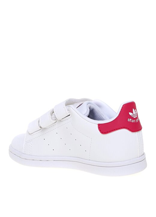 Adidas Beyaz - Pembe Bebek Yürüyüş Ayakkabısı FX7538 STAN SMITH CF I 2