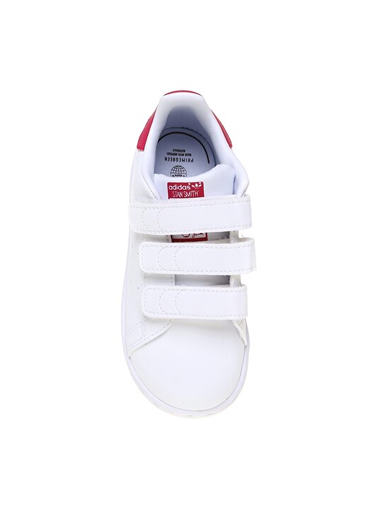 Adidas Beyaz - Pembe Bebek Yürüyüş Ayakkabısı FX7538 STAN SMITH CF I 4