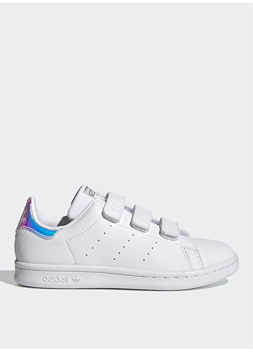 Adidas Beyaz - Gümüş Kız Çocuk Yürüyüş Ayakkabısı FX7539 STAN SMITH CF C 1