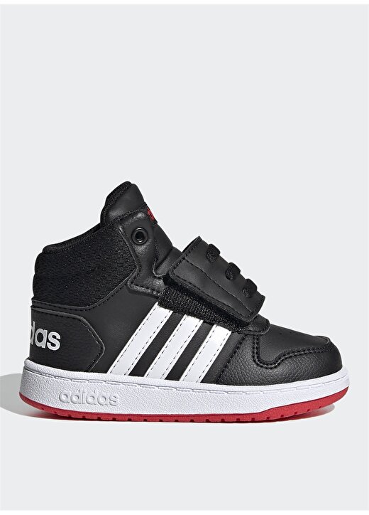 Adidas Fy9291 Hoops Mid 2 Siyah - Beyaz - Kırmızı Erkek Çocuk Yürüyüş Ayakkabısı 1