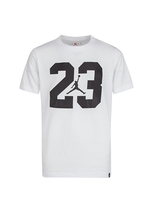Nike Beyaz Erkek Çocuk Bisiklet Yaka Kısa Kollu Baskılı T-Shirt 954301-001 JDB SEASONAL CORE TEE 4 1