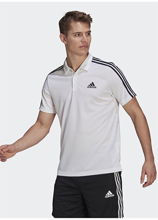 Adidas Beyaz Erkek Polo T-Shirt GM2138 M 3S PS 1