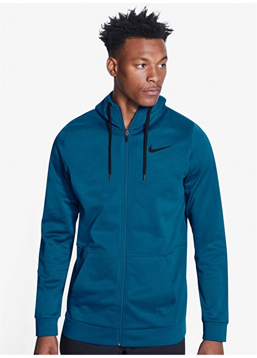 Nike Cu6231-301 M Nk Tf Hd Fz Kapüşonlu Düz Yeşil Erkek Sweatshirt 1