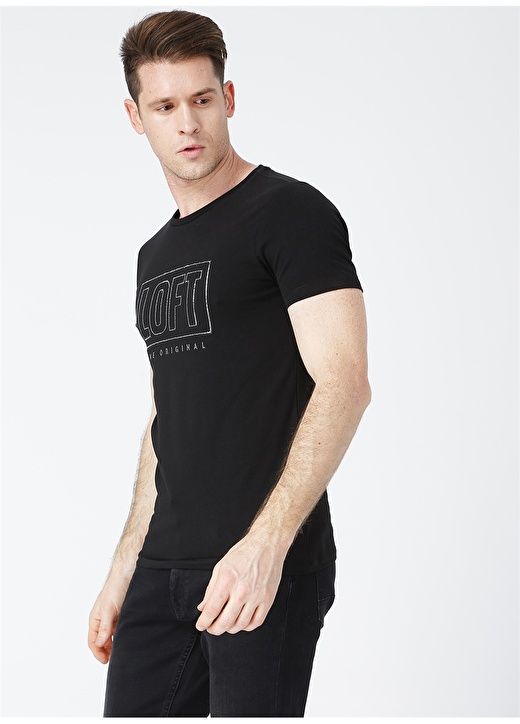 Loft 2022459 Siyah Erkek T-Shirt 2