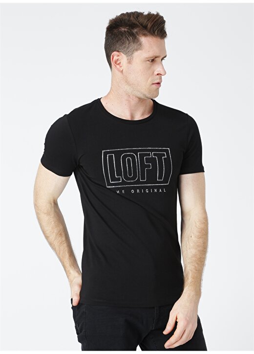 Loft 2022459 Siyah Erkek T-Shirt 3