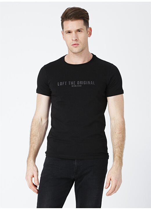 Loft 2023741 Siyah Erkek T-Shirt 1