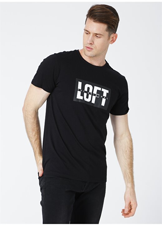 Loft 2026947 Siyah Erkek T-Shirt 2