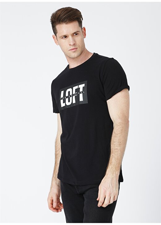 Loft 2026947 Siyah Erkek T-Shirt 3