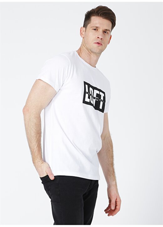 Loft 2026947 Beyaz Erkek T-Shirt 2