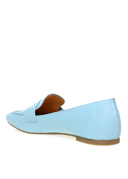 Greyder 1Y2AA57884 Mavi Kadın Deri Düz Ayakkabı 2