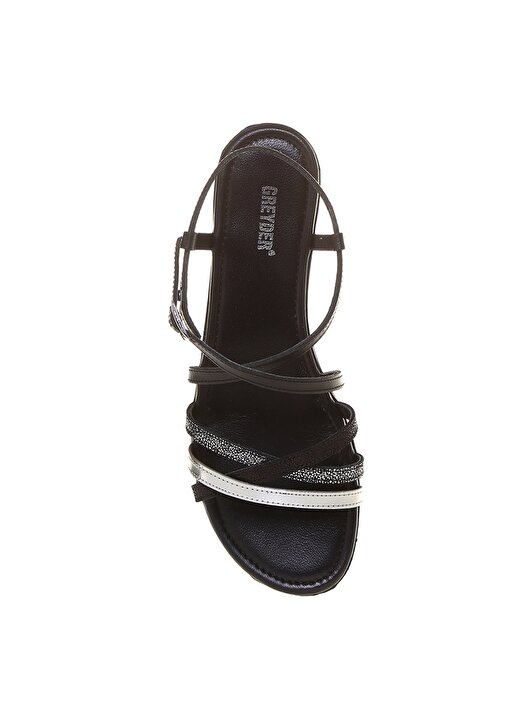 Greyder 1Y2CS51305 Gri / Siyah Kadın Sandalet 4