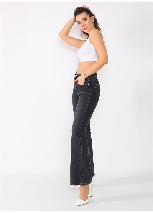 Darkly Jeans Siyah 90S Vintage Denim Pantolon 3