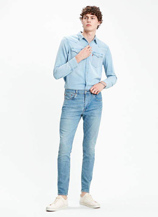 Levis 512 Slim Tapered İndigo Normal Bel Dar Erkek Denim Pantolon 28833-0915  1