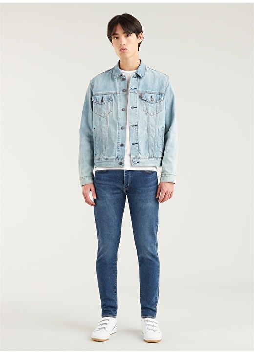 Levis 512 Slim Tapered Mavi Erkek Normal Bel Dar Denim Pantolon PAROS28833-0918 4