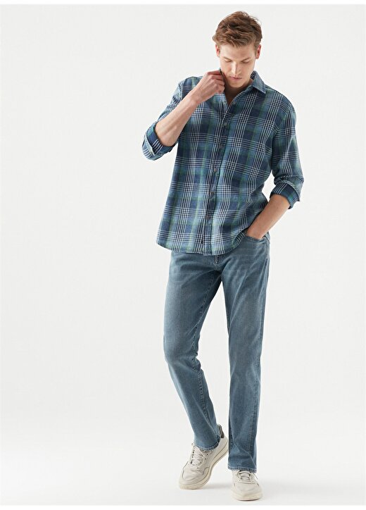 Mavi HUNTER Used Mavi Premium Regular Straight Fit Erkek Denim Pantolon 0020233454 2