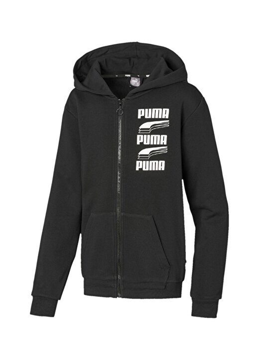 Puma 58153201 Rebel Hoo Kapüşonlu Siyaherkek Çocuk Ceket 1