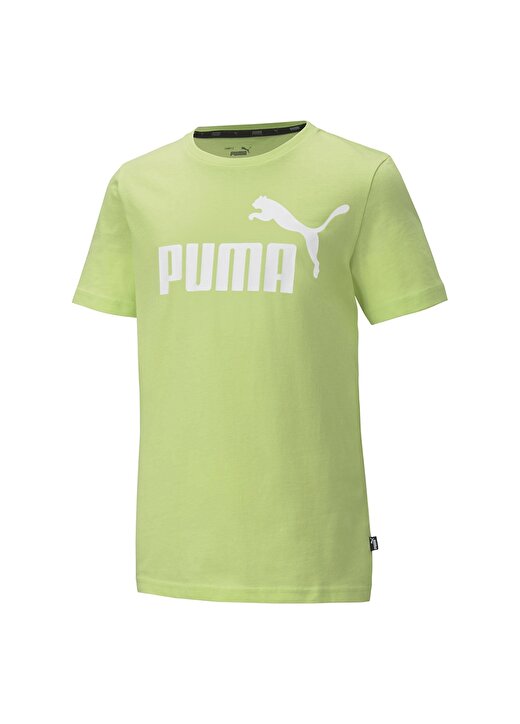 Puma Erkek Çocuk Yeşil Bisiklet Yaka T-Shirt 1