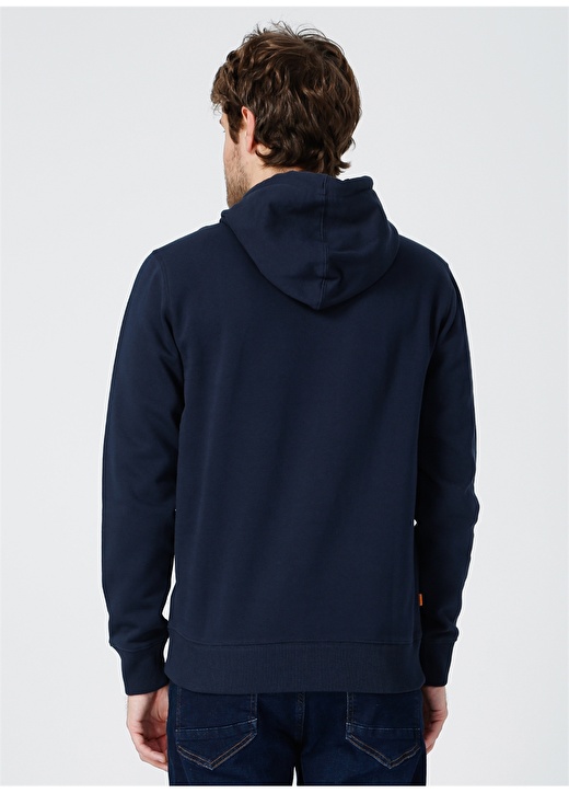 Timberland O Yaka Regular Fit Baskılı Lacivert Erkek Sweatshirt - TB0A2BJHU101 YC Core Treelogo Sweat 4