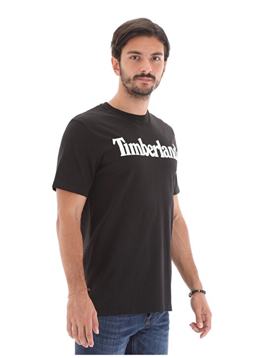 Timberland O Yaka Regular Fit Baskılı Siyah Erkek T-Shirt - TB0A2C310011 SS Kennebec River Tee 2