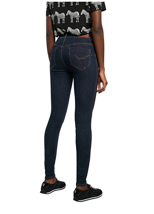 Desigual Standart Lacivert Kadın Denim Pantolon 21SWDD60 2
