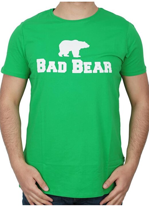 Bad Bear Bisiklet Yaka Erkek Yeşil T-Shirt 1