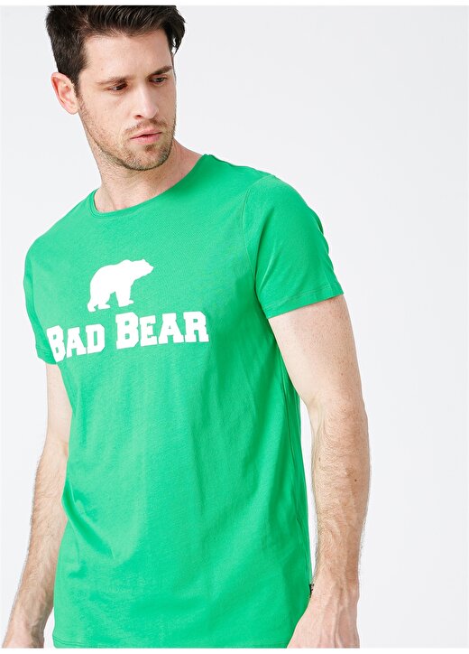 Bad Bear Bisiklet Yaka Erkek Yeşil T-Shirt 3