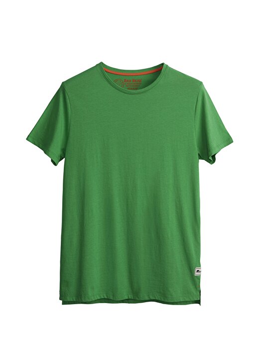Bad Bear O Yaka Regular Fit Düz Erkek Yeşil T-Shirt 1