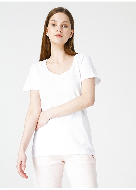 Hummel ALMA Beyaz Kadın T-Shirt 910953-9001 1