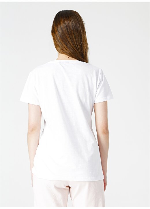 Hummel ALMA Beyaz Kadın T-Shirt 910953-9001 4
