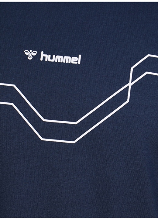 Hummel NEVINNO Mavi Erkek T-Shirt 911011-7818 4