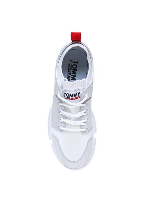 Tommy Hilfiger Basic Bağcıklı Beyaz Erkek Sneaker 4