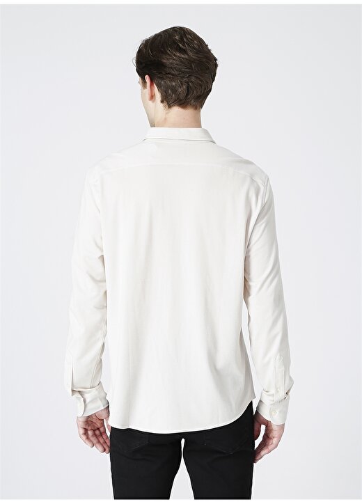 Dockers Erkek Beyaz Uzun Kollu Gömlek 4