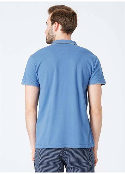 Dockers Polo Yaka Kısa Kollu Mavi Erkekt-Shirt 4