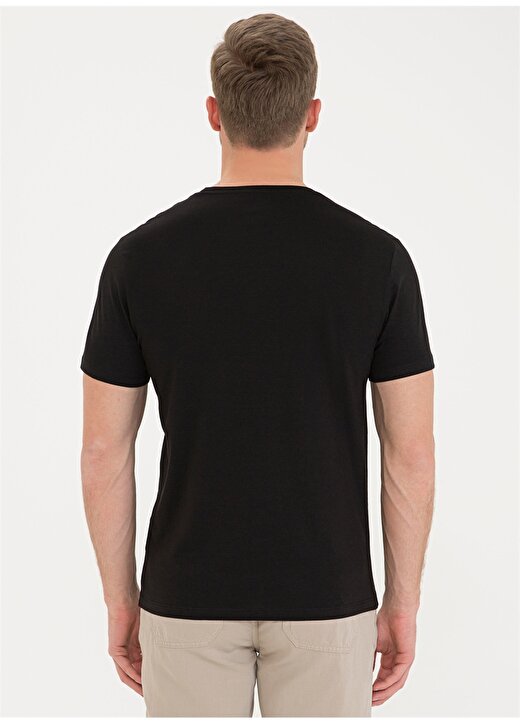 Pierre Cardin Erkek Siyah T-Shirt 3