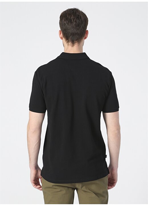 Pierre Cardin Polo Yaka Düz Siyah Erkek Polo T-Shirt EARTH-R 3
