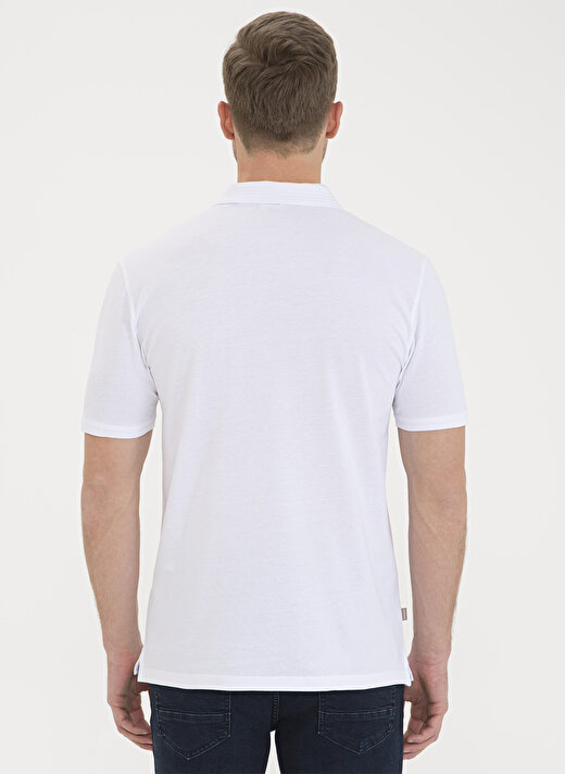 Pierre Cardin Erkek Polo Yaka Beyaz T-Shirt 3