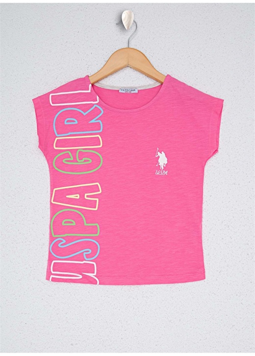 U.S. Polo Assn. Kız Çocuk Pembe Pijama Takımı 2