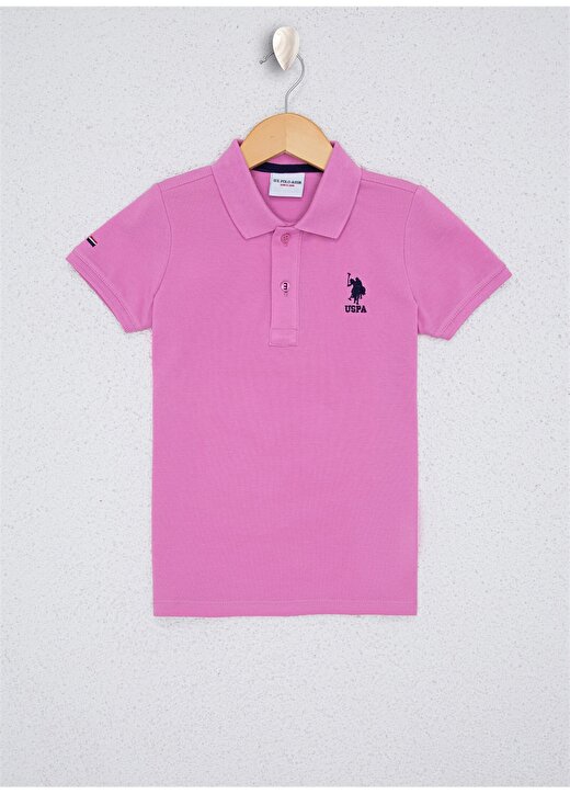 U.S. Polo Assn. Polo Yaka Kısa Kol Mor Erkek Çocuk T-Shirt 1